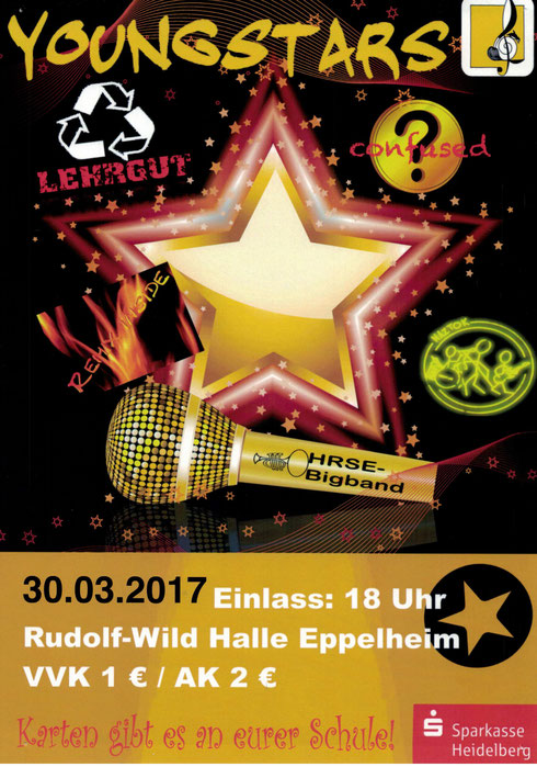 30.3. Schulband der Kurpfalz-Realschule in der Rudolf-Wild Halle Eppelheim beim Youngstars Konzert