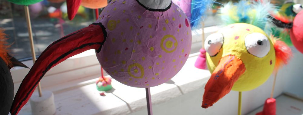 Schräge Vögel aus Pappmaché_Klasse 10 (2)
