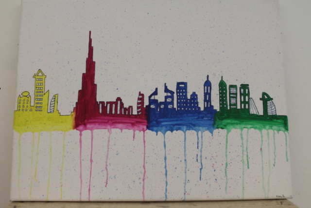 Cityskyline_Leinwand_Acryl_9a